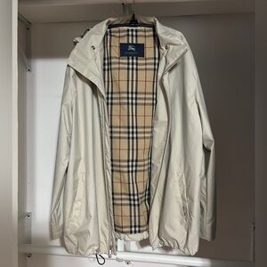 Vintage Burberry Men's Hooded Coat